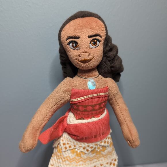 Disney Moana Plush Small Stuffed Toy Doll Soft Body Movie Princess - Picture 1 of 8